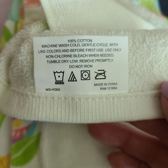 Set of Five Easter Bunny and Spring Floral Terrycloth Kitchen Towels 100% Cotton - Picture 8 of 10